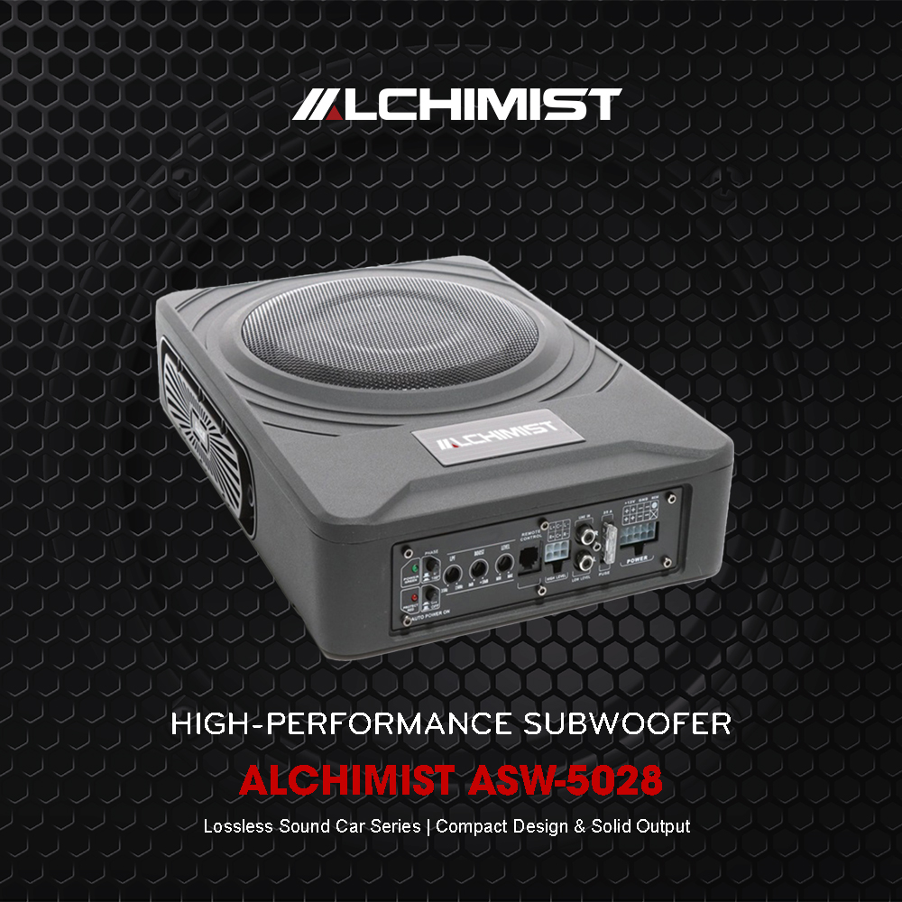 ALCHIMIST ASW-5028 Subwoofer Alchimist ASW-5028 Subwoofer Enhance Your Drive with High-Performance for Impactful Bass